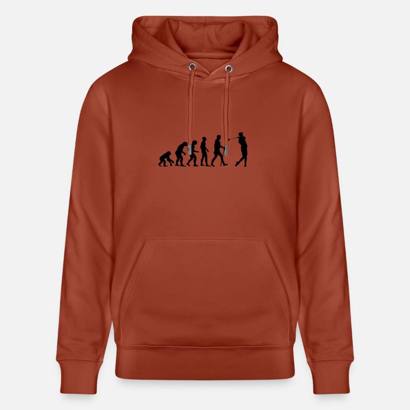 Evolution Golf comme un cadeau - Sweat à capuche bio CRUISER Stanley/Stella Unisexe - terracotta
