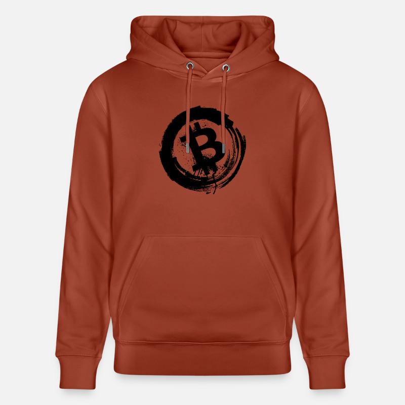 Bitcoin Design Logo - Sweat à capuche bio CRUISER Stanley/Stella Unisexe - terracotta