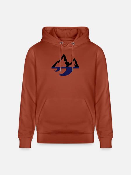 Mountain & Wave - Stanley/Stella CRUISER Unisex Organic Hoodie - heritage brown