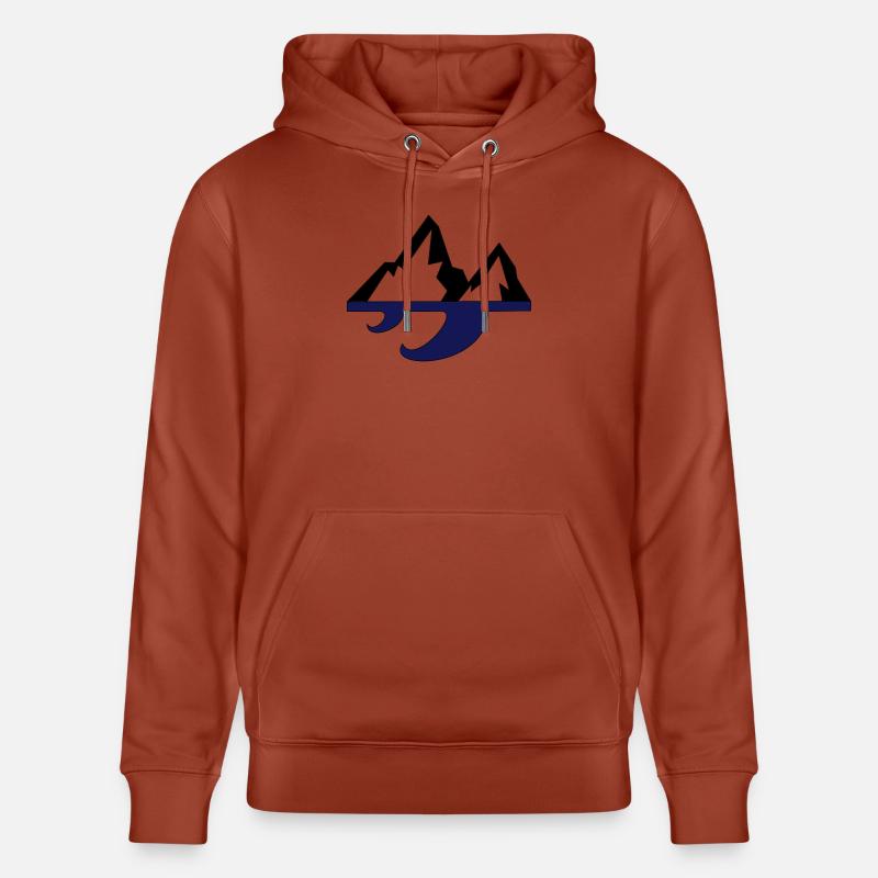Mountain & wave - Sweat à capuche bio CRUISER Stanley/Stella Unisexe - terracotta