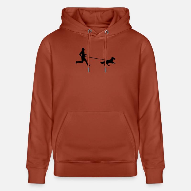 hommes Canicross - Sweat à capuche bio CRUISER Stanley/Stella Unisexe - terracotta