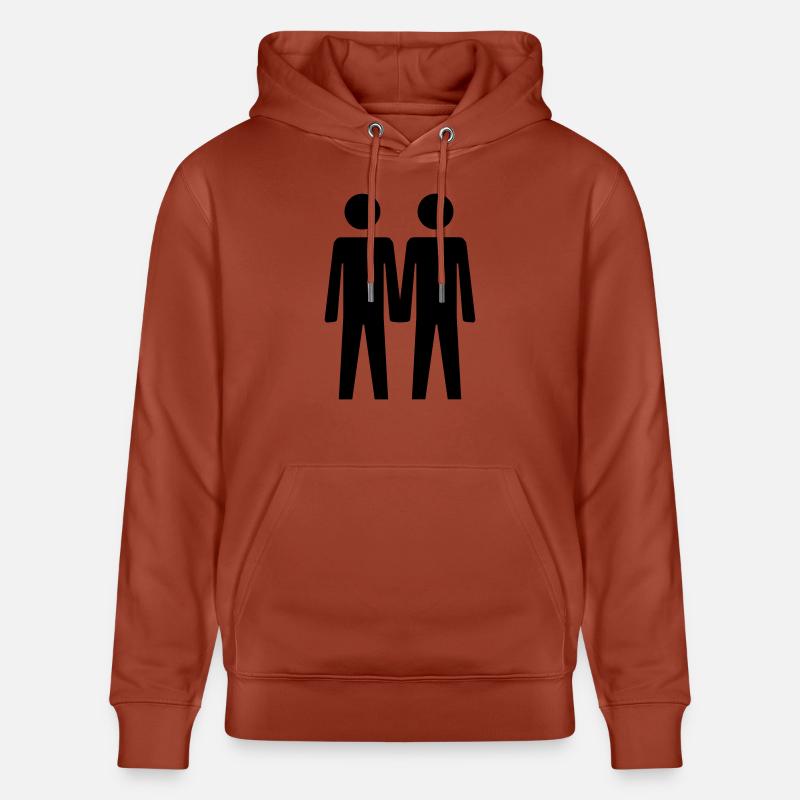 Deux gars - Sweat à capuche bio CRUISER Stanley/Stella Unisexe - terracotta