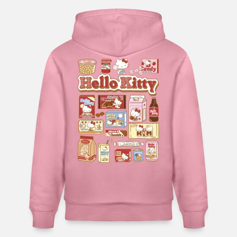Collage de bocadillos de Hello Kitty - Sudadera con capucha ecológica unisex CRUISER de Stanley/Stella - sueño lila