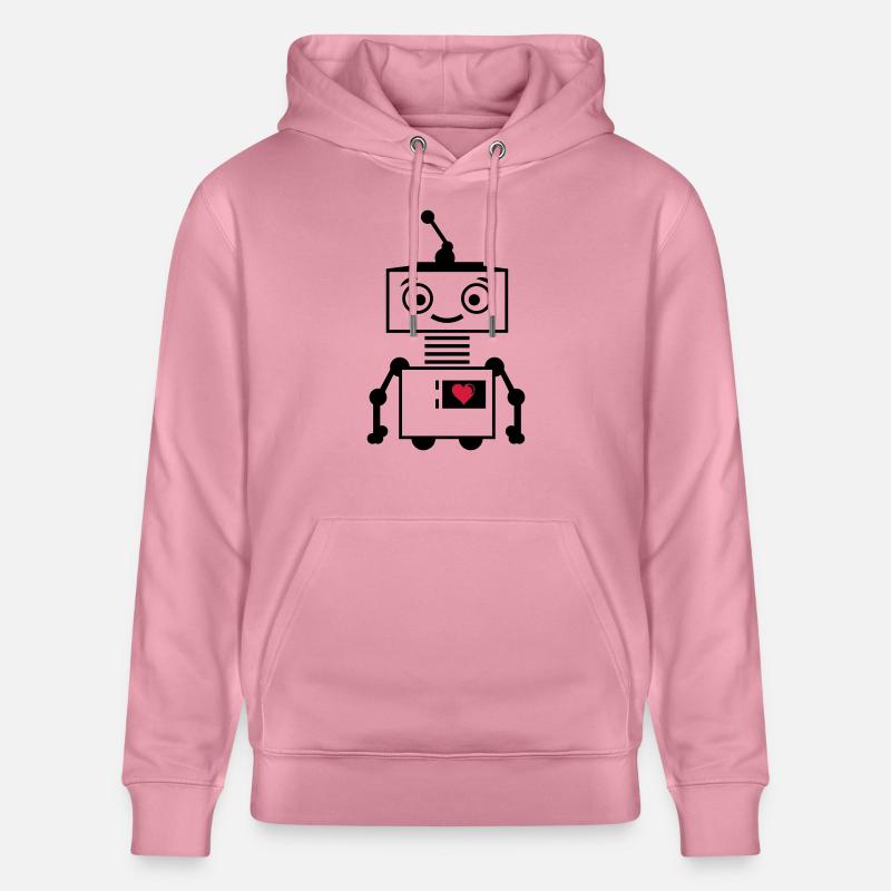 roboter_herz_2 - Sweat à capuche bio CRUISER Stanley/Stella Unisexe - lilas onirique