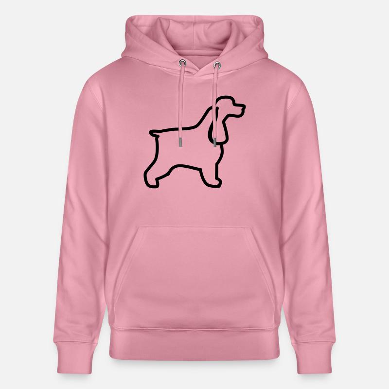 Plan cocker anglais - Sweat à capuche bio CRUISER Stanley/Stella Unisexe - lilas onirique