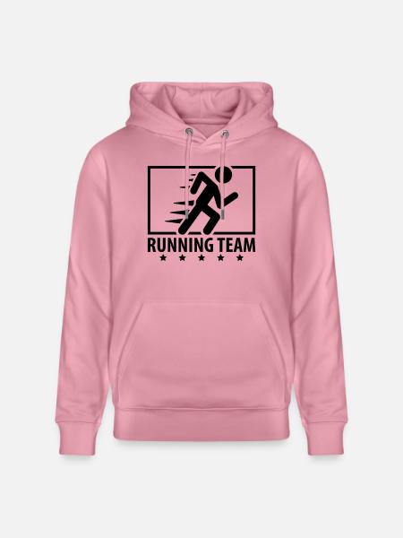 running_team_design_qu1 - Stanley/Stella CRUISER Unisex Organic Hoodie - lilac dream