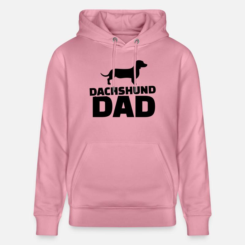 Dachshund Dad - Sweat à capuche bio CRUISER Stanley/Stella Unisexe - lilas onirique