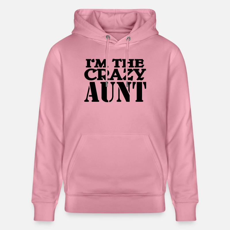 I'm the crazy Aunt - Sweat à capuche bio CRUISER Stanley/Stella Unisexe - lilas onirique