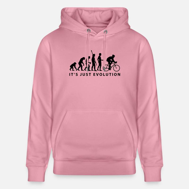 evolution_radfahrer_b - Sweat à capuche bio CRUISER Stanley/Stella Unisexe - lilas onirique