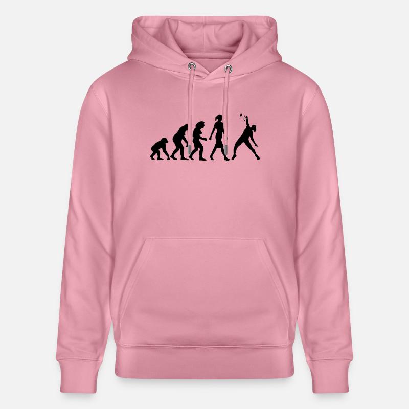 evolution_badminton_spielerin_b_1c - Sweat à capuche bio CRUISER Stanley/Stella Unisexe - lilas onirique