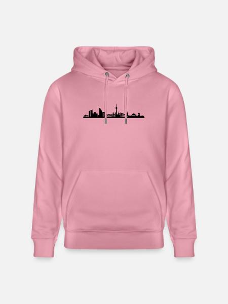 Dusseldorf Skyline - Stanley/Stella CRUISER Unisex Organic Hoodie - lilac dream