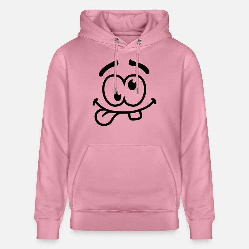 Crazy Smiley Face - Sweat à capuche bio CRUISER Stanley/Stella Unisexe - lilas onirique