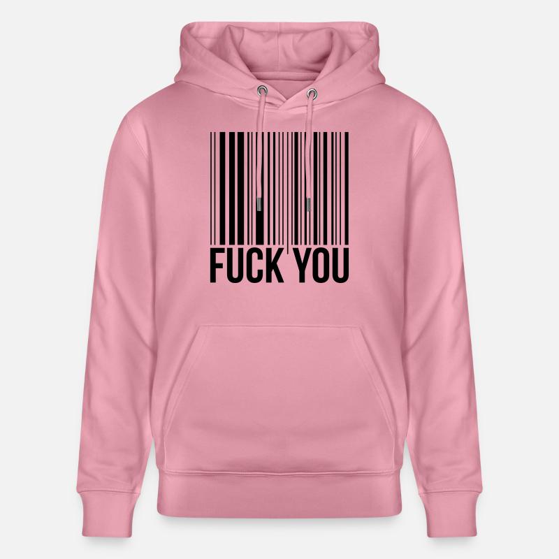 barcode fuck you - Sweat à capuche bio CRUISER Stanley/Stella Unisexe - lilas onirique