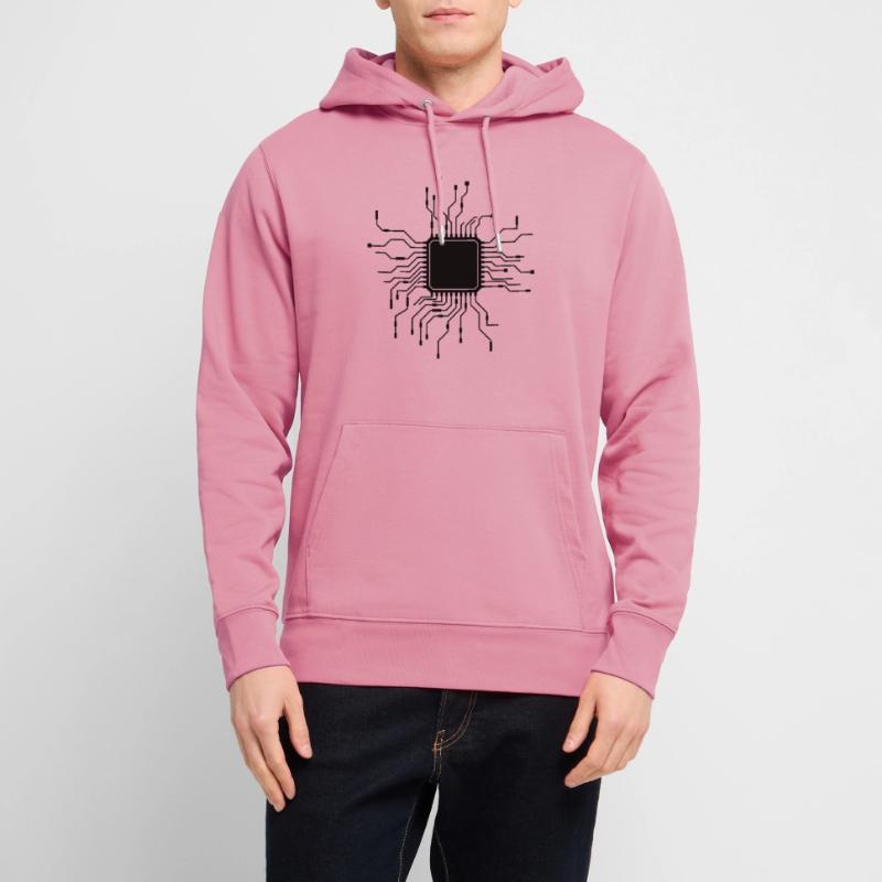 processor cpu wires wire cabling computer Stanley/Stella CRUISER Unisex Organic Hoodie