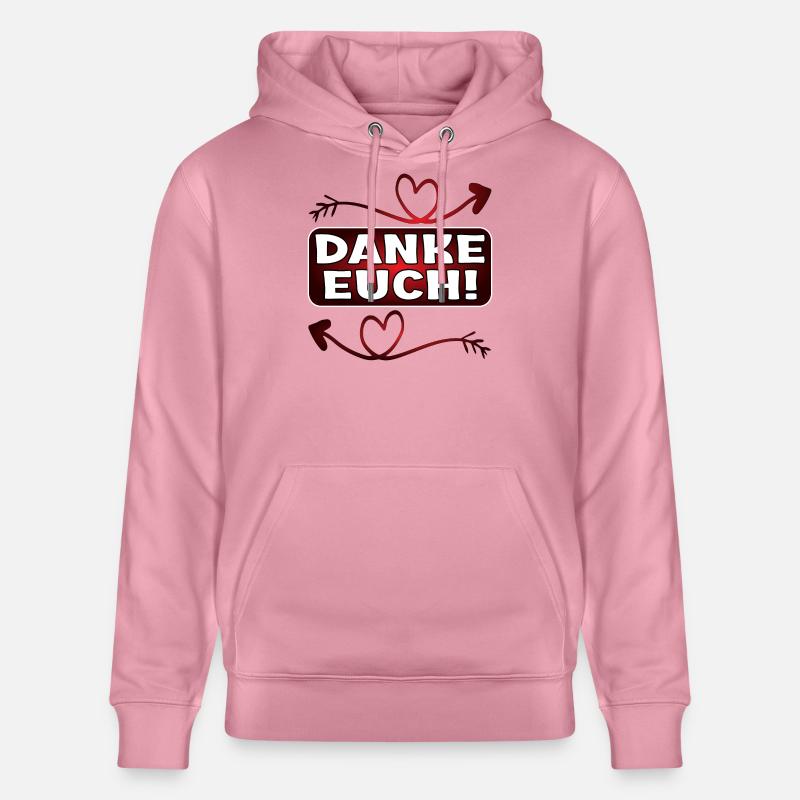 Dankeschön Geschenke - DANKE EUCH SPRÜCHE - Stanley/Stella Unisex Bio-Hoodie CRUISER  - Lila Traum