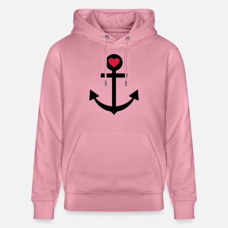 anchor captain star love - Sweat à capuche bio CRUISER Stanley/Stella Unisexe - lilas onirique