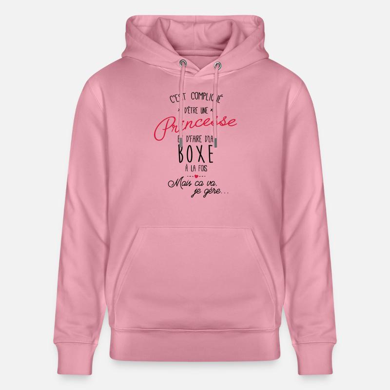 princesse et Boxe - boxeuse - Sweat à capuche bio CRUISER Stanley/Stella Unisexe - lilas onirique