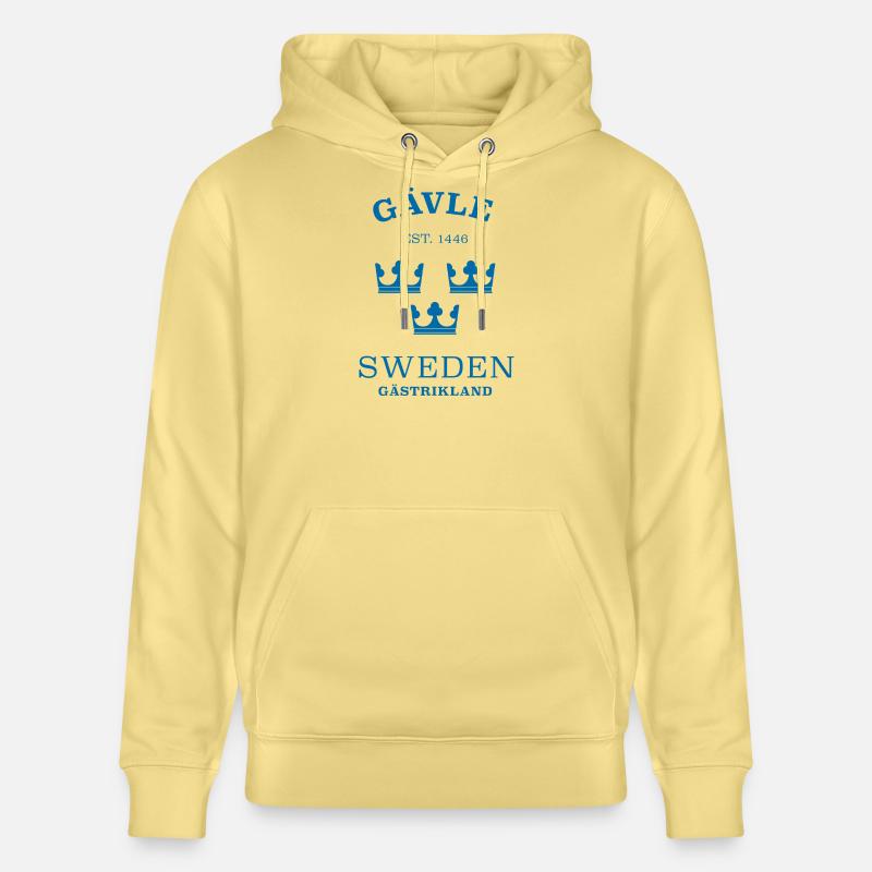 Gävle, Suède, Suède - Sweat à capuche bio CRUISER Stanley/Stella Unisexe - jaune viva 