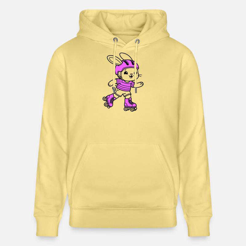 Fille patineuse à roulettes - Sweat à capuche bio CRUISER Stanley/Stella Unisexe - jaune viva