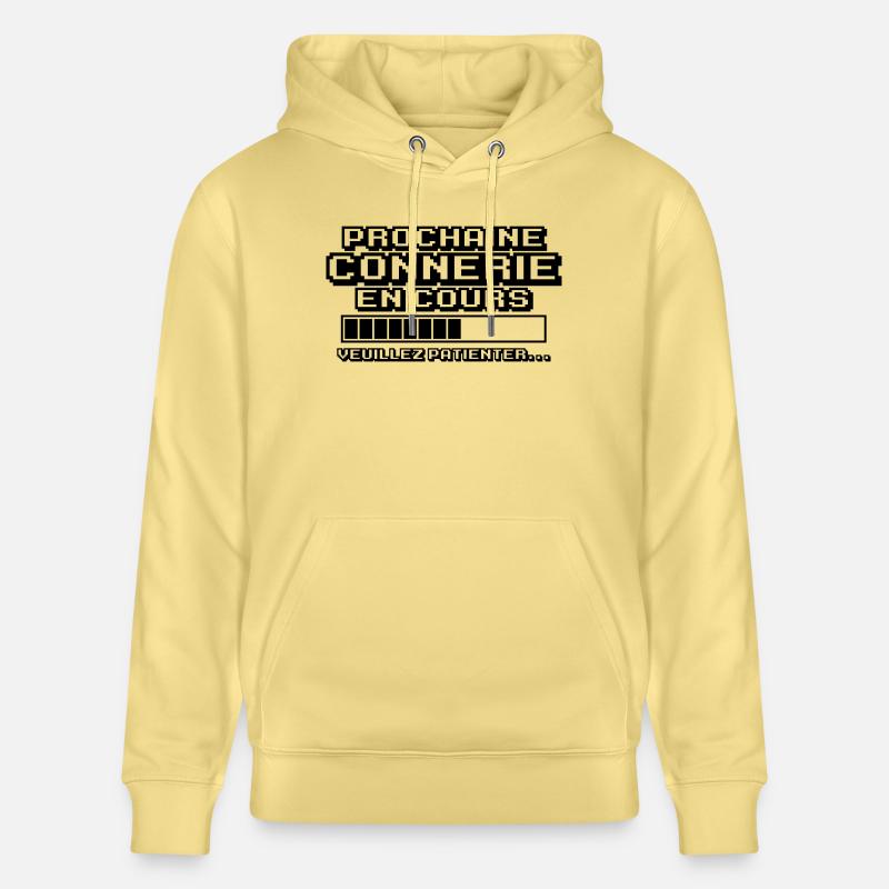 prochaine connerie en cours - Sweat à capuche bio CRUISER Stanley/Stella Unisexe - jaune viva 