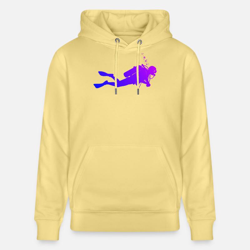 Conception de plongée à puissance - Sweat à capuche bio CRUISER Stanley/Stella Unisexe - jaune viva 