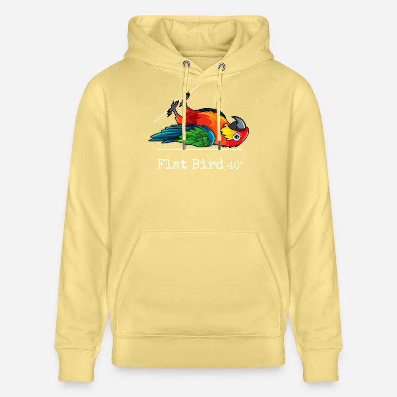 Flat Bird à 40 degrés - Sweat à capuche bio CRUISER Stanley/Stella Unisexe - jaune viva 