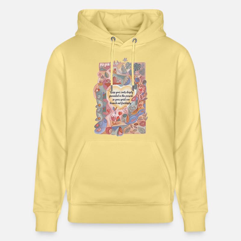 Profondément ancré dans le présent - Sweat à capuche bio CRUISER Stanley/Stella Unisexe - jaune viva