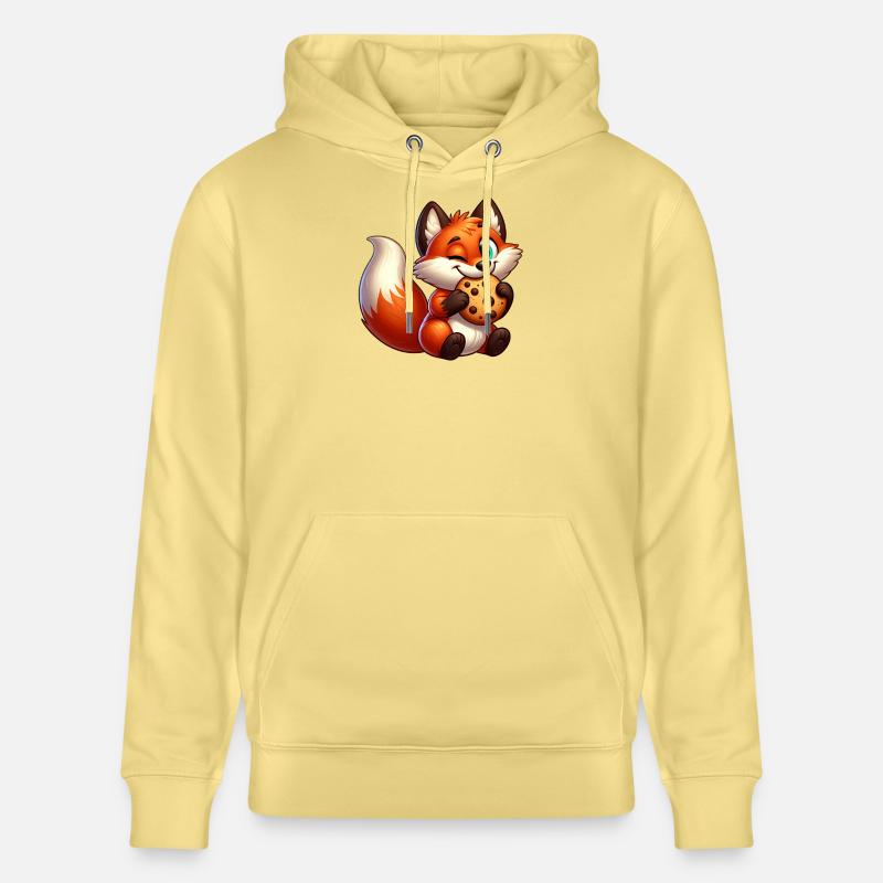 Mignon renard roux avec biscuit - Sweat à capuche bio CRUISER Stanley/Stella Unisexe - jaune viva 