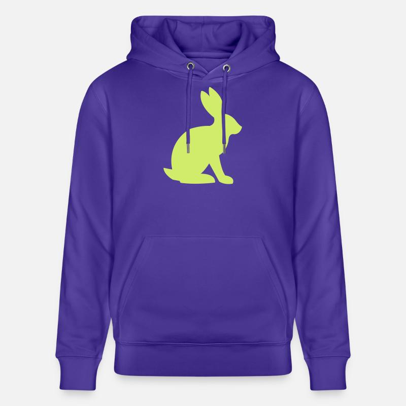 Silhouette de lapin - Sweat à capuche bio CRUISER Stanley/Stella Unisexe - purple love
