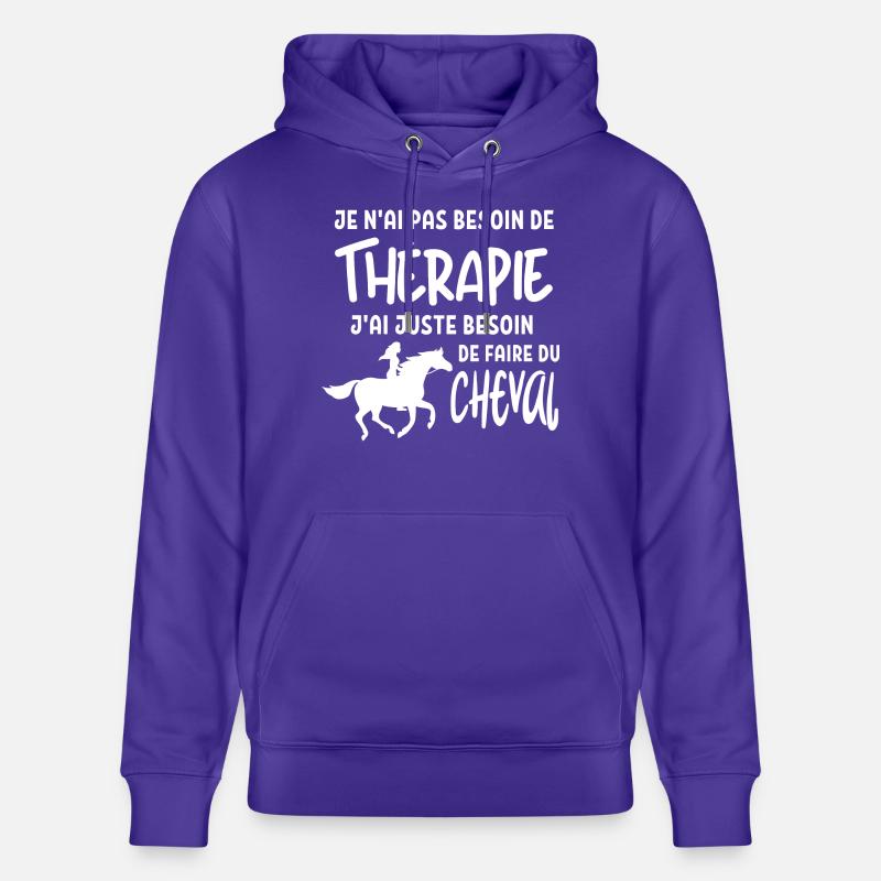 Faire du cheval 1 - Sweat à capuche bio CRUISER Stanley/Stella Unisexe - purple love 