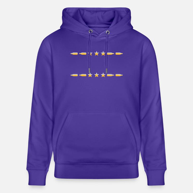 Frame Text Bouteilles de bière - Sweat à capuche bio CRUISER Stanley/Stella Unisexe - purple love