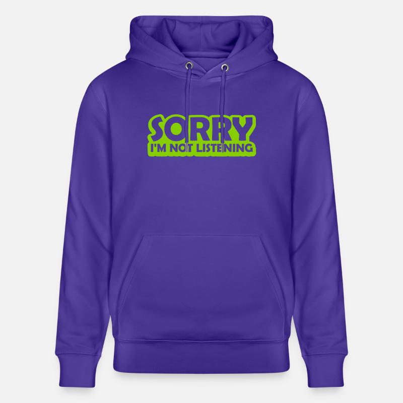 désolé de ne pas écouter - Sweat à capuche bio CRUISER Stanley/Stella Unisexe - purple love 