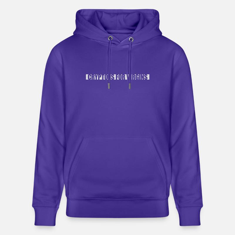 Crypto est pour les vierges - Sweat à capuche bio CRUISER Stanley/Stella Unisexe - purple love 