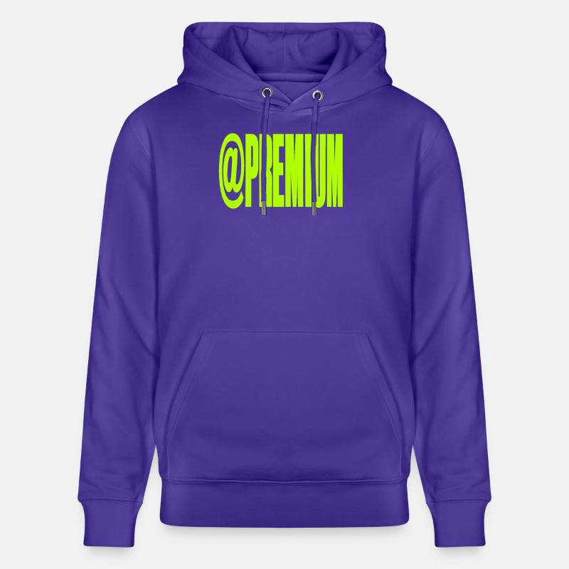 Premium @Symbool Neon Bold - Sweat à capuche bio CRUISER Stanley/Stella Unisexe - purple love 