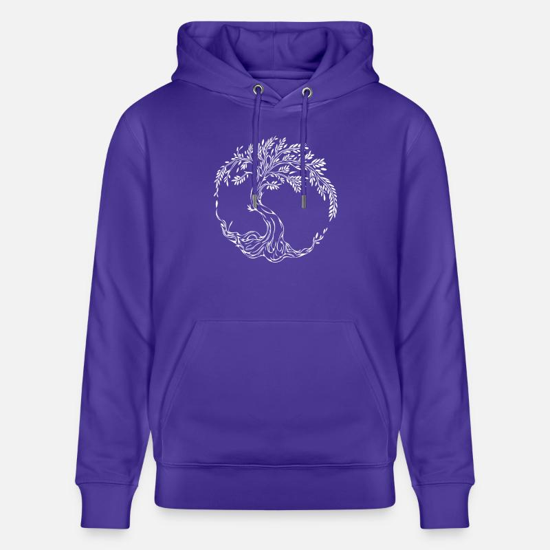 Arbre de vie élégant - Sweat à capuche bio CRUISER Stanley/Stella Unisexe - purple love 