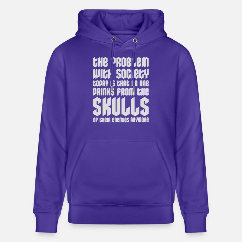 boissons de crânes ennemis - Sweat à capuche bio CRUISER Stanley/Stella Unisexe - purple love 