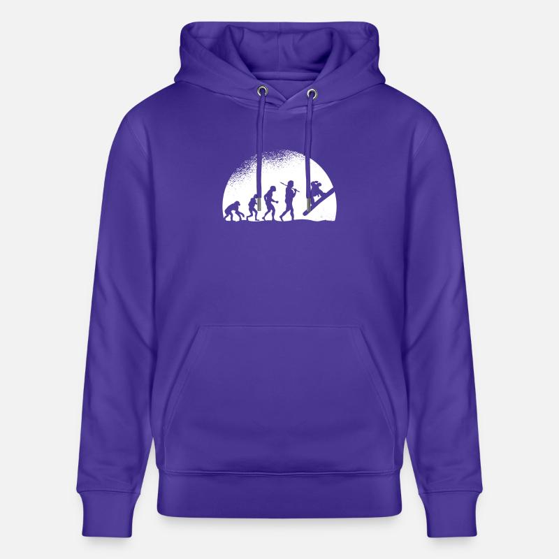 Evolution Snowboarding - Stanley/Stella Unisex Bio-Hoodie CRUISER  - Purple Love 