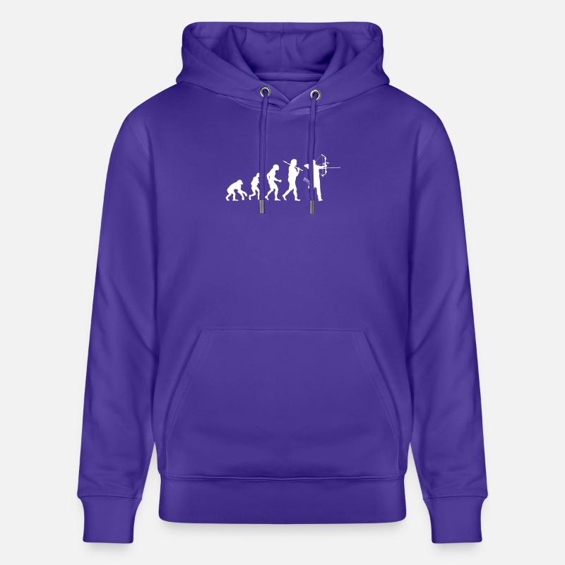 Evolution Bogenschießen - Stanley/Stella Unisex Bio-Hoodie CRUISER  - Purple Love 