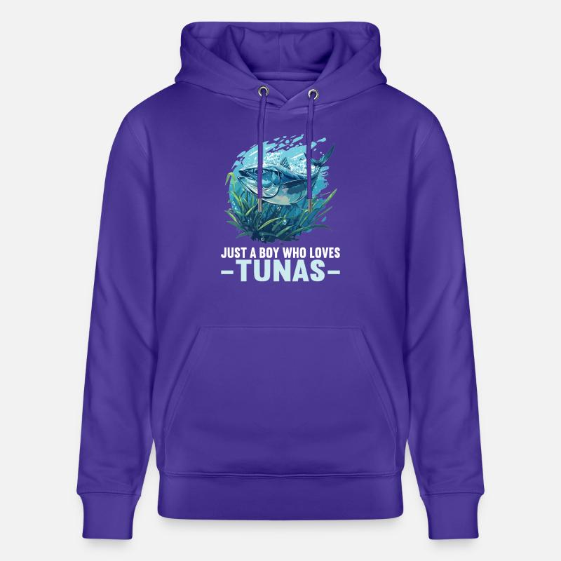 Thon Thunfische Thunfisch - Sweat à capuche bio CRUISER Stanley/Stella Unisexe - purple love 