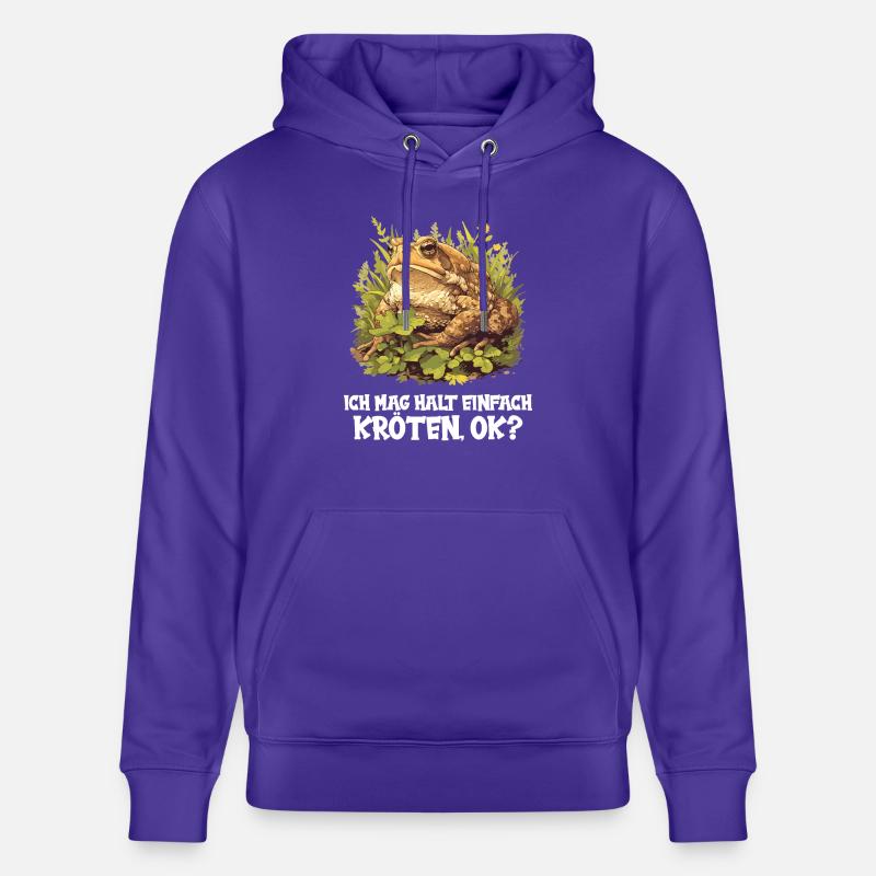 Toad Toads Toad - Stanley/Stella CRUISER Unisex Organic Hoodie - purple love 