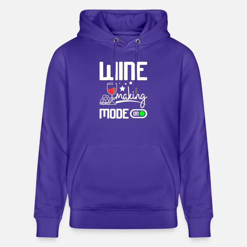 Mode vinification activé - Sweat à capuche bio CRUISER Stanley/Stella Unisexe - purple love 