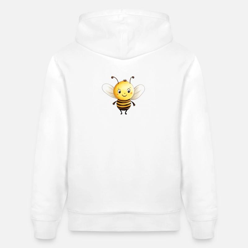 Conception de classe d’abeilles - Sweat à capuche bio CRUISER Stanley/Stella Unisexe - blanc