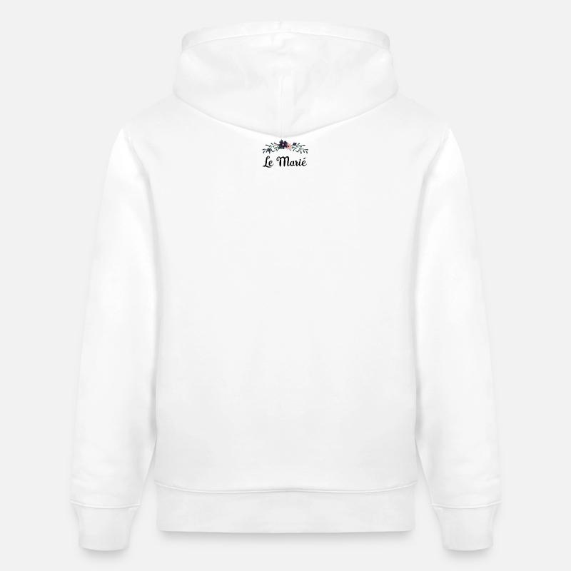 le marié - collection mariage bucolique - Sweat à capuche bio CRUISER Stanley/Stella Unisexe - blanc