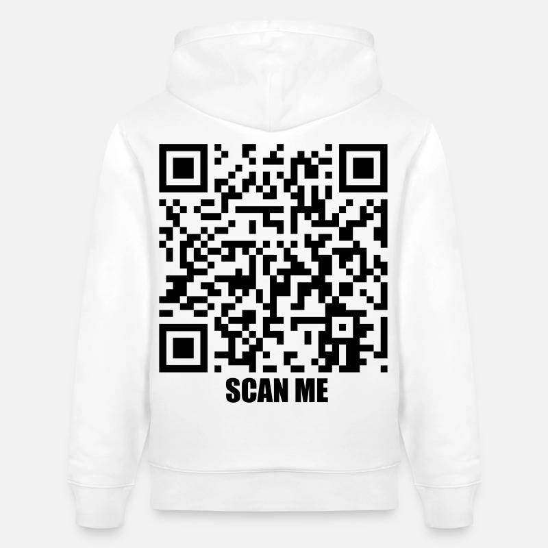 Message de citation – Souriez-moi - Sweat à capuche bio CRUISER Stanley/Stella Unisexe - blanc