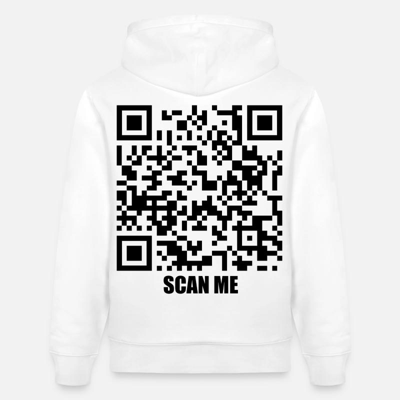 Message de citation – Embrasse-moi - Sweat à capuche bio CRUISER Stanley/Stella Unisexe - blanc