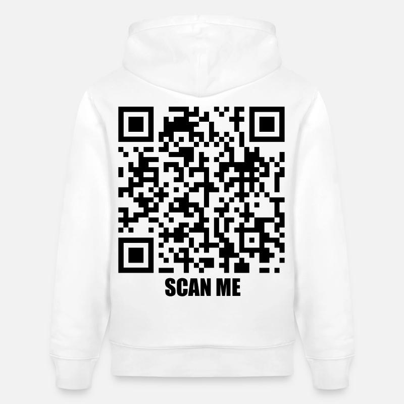 Message de citation – Trois secondes - Sweat à capuche bio CRUISER Stanley/Stella Unisexe - blanc