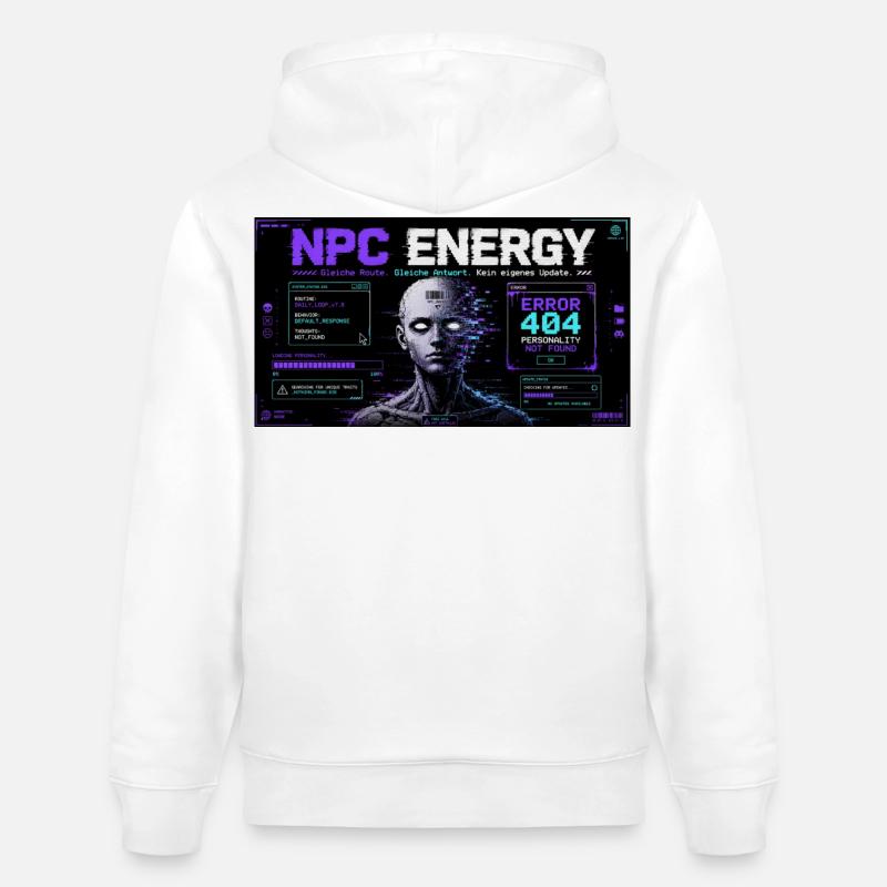 NPC ENERGY ERROR 404 - Stanley/Stella Unisex Bio-Hoodie CRUISER  - Weiß
