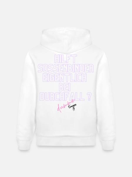 Durchfall Humor Neontext - Stanley/Stella Unisex Bio-Hoodie CRUISER - Weiß