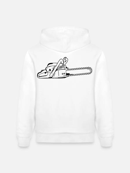 Tronçonneuse - Sweat à capuche bio CRUISER Stanley/Stella Unisexe - blanc