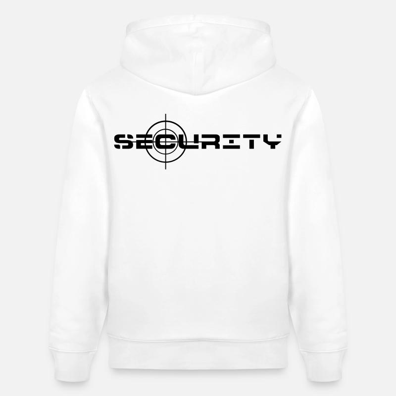 Sécurité, sécurité, protection de la propriété - Sweat à capuche bio CRUISER Stanley/Stella Unisexe - blanc